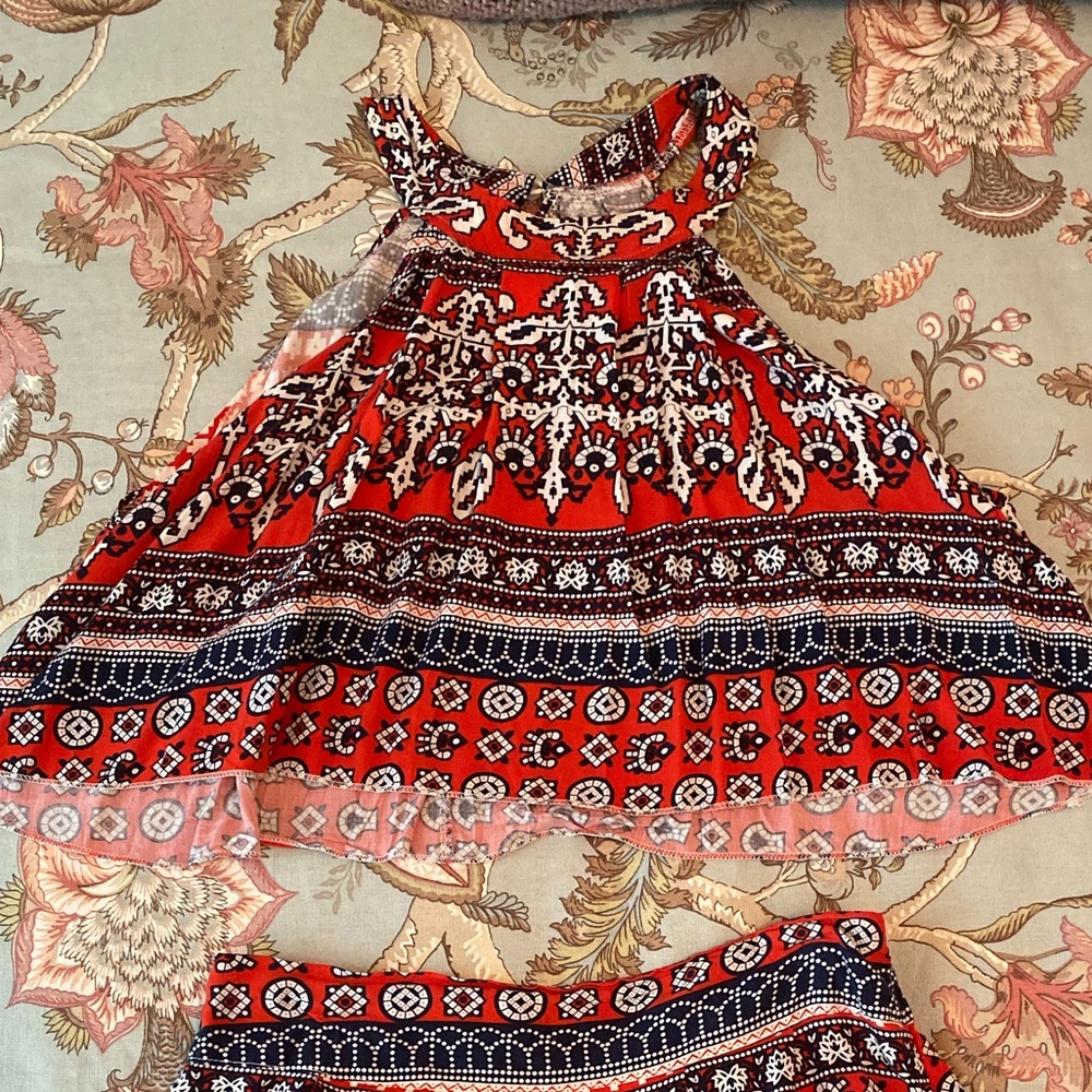 Crop top and shorts set